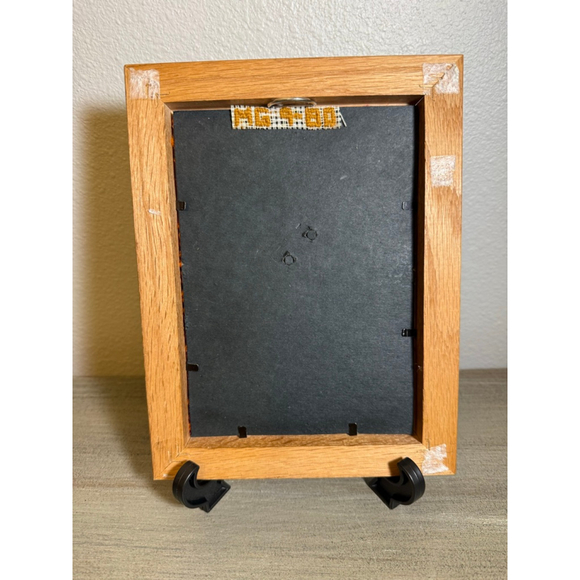 vintage framed needlepoint wall art, the "Daisy" Retro #Grandma Core - Picture 2 of 6